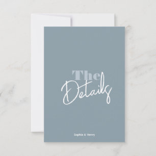 Modern fet färgad Bröllop-adapter OSA Kort