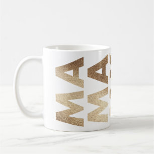 Modern fet faux foil Text Mors dag Kaffemugg