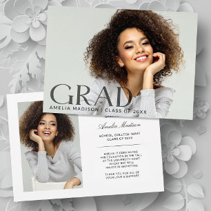 Modern fet fet Mörk transparent text Grad 2-foto Meddelande
