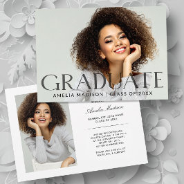 Modern fet fet Mörk transparent text Grad 2-foto Meddelande