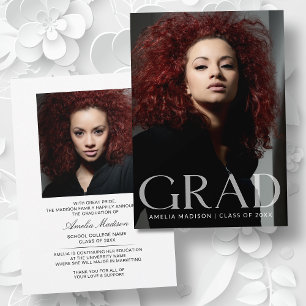 Modern fet, fetstilt, transparent text Grad 2-foto Meddelande