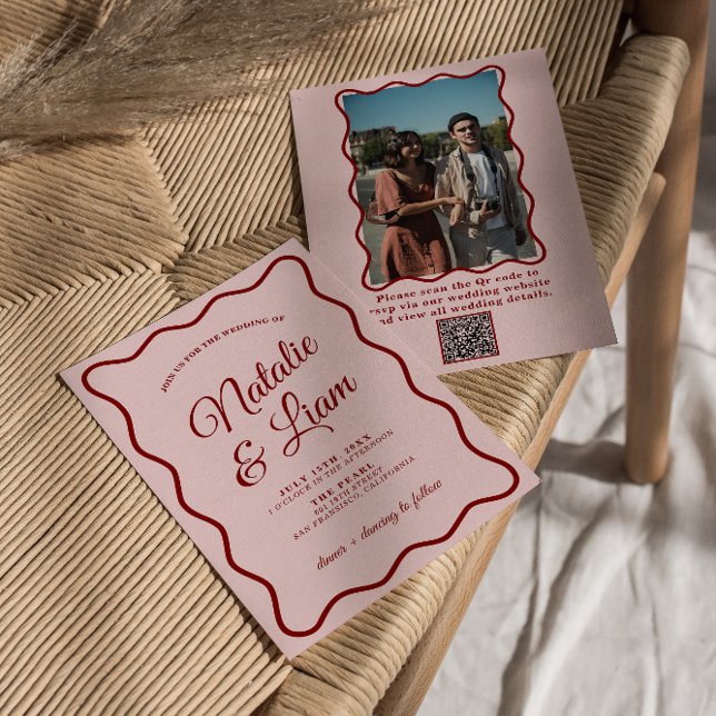 Modern fet Funky med fetstil, färgstark återgivnin Inbjudningar (Skapare uppladdad)