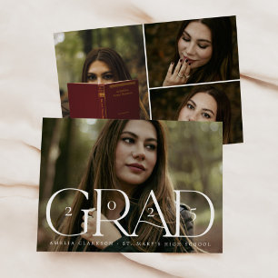 Modern fet Grad 4-fotokort för Personlig Inbjudningar