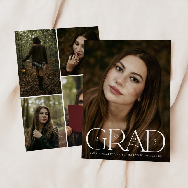 Modern fet Grad 5-fotokort för Personlig Inbjudningar (Skapare uppladdad)