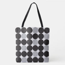 Modern fet Grått Black Dots Geometric Mönster