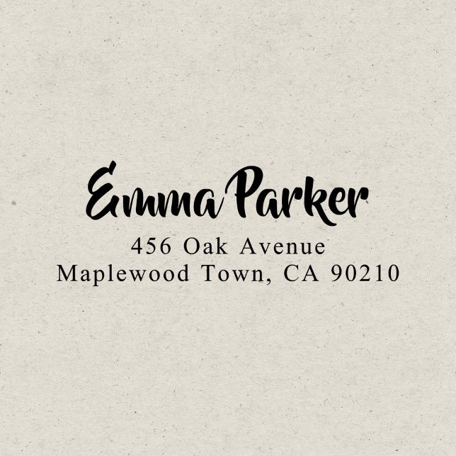 Modern fet handskriven skript enkel självfärgande stämpel (Skapare uppladdad)