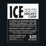 Modern fet, hockey Camp Reklam Flyer<br><div class="desc">Modern djärv,  hockey Camp Reklamation Flyers av Affärskortet Store.</div>