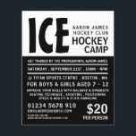 Modern fet, hockey Camp Reklam Flyer<br><div class="desc">Modern djärv,  hockey Camp Reklamation Flyers av Affärskortet Store.</div>