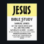 Modern fet, kristen bibelklass, annonsblad flygblad<br><div class="desc">Modern djärv,  kristen bibelreklam från Affärskortet Store.</div>