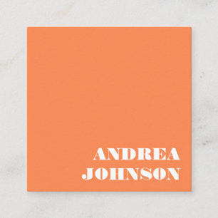 Modern fet minimal typografi Retro Färg enkel Fyrkantigt Visitkort