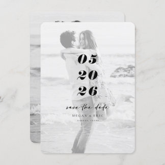 Modern fet övertäckning - Spara datum Spara Datumet