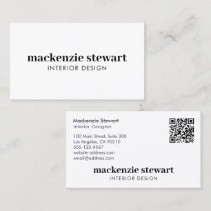Modern fet Professionell QR-kod Visitkort