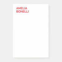 Modern fet röd Namn-minimalistisk Professionell