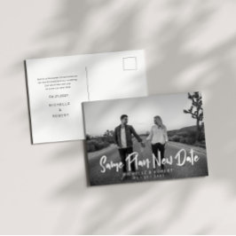 Modern fet skript - foto ändrar datum vykort