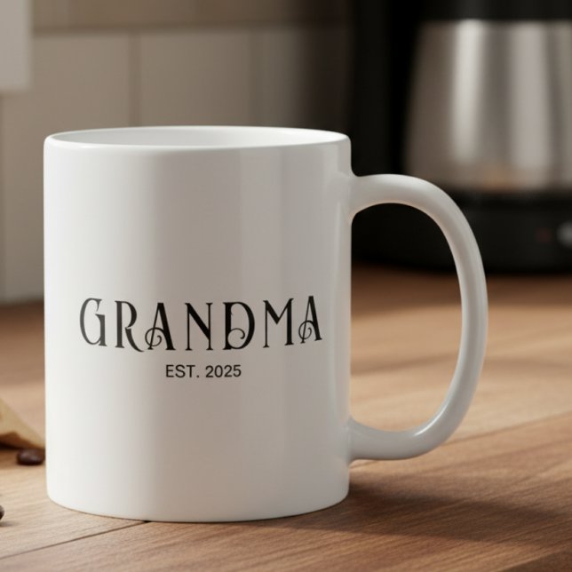Modern fet stil etablerad mormor  kaffemugg (Skapare uppladdad)