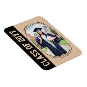 Modern fet stil foto skola högskola examen magnet