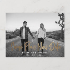 modern fet stil skript foto ändra datum vykort