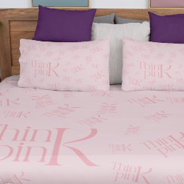 Modern fet stil tänka rosa freak-typografi prydnadskudde