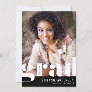 Modern fet stil typsnitt svart foto examen meddelande