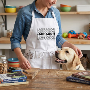 Modern fet stilren Labrador typografi grafik Förkläde