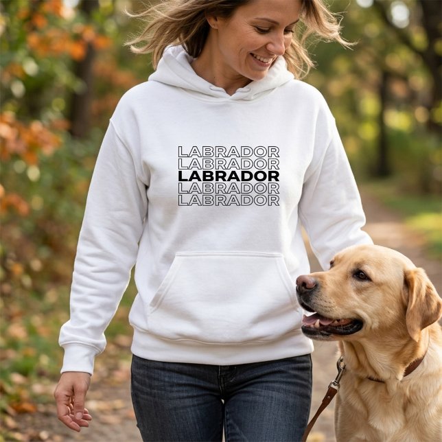 Modern fet stilren Labrador-typografi grafik T Shirt (Skapare uppladdad)