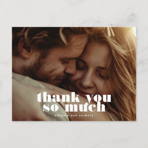 Modern fet svart, vit foto vykort