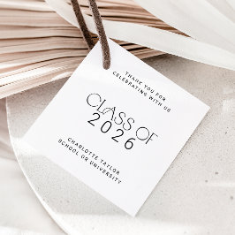 Modern Fete Class of 2024 Tack Gåvor Etiketter