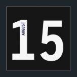 Modern fetkalender Sängvätstparty för brudgummen Inbjudningar<br><div class="desc">Ljust,  djärvt design för den coola brudgummen och för gästerna att enkelt komma ihåg datumet! Perfekt för alla typer av firanden! All standardtext kan anpassas helt med dina egna formuleringar enligt tillfälle och du kan också ändra typsnitt,  storlekar och färger på texten samt bakgrundsfärgen på inbjudan.</div>