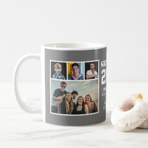 Modern fetstil 4 Fotokollage Studenten Kaffemugg