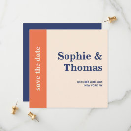 Modern fetstil Bröllop spara datum Datumet