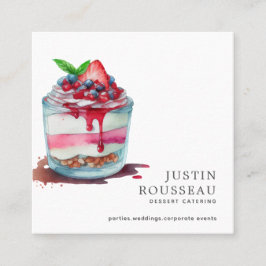 Modern fetstil, makaron Baker-bakbakbok, ost Fyrkantigt Visitkort