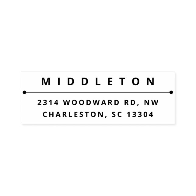 Modern fetstil självfärgande stämpel (Design)