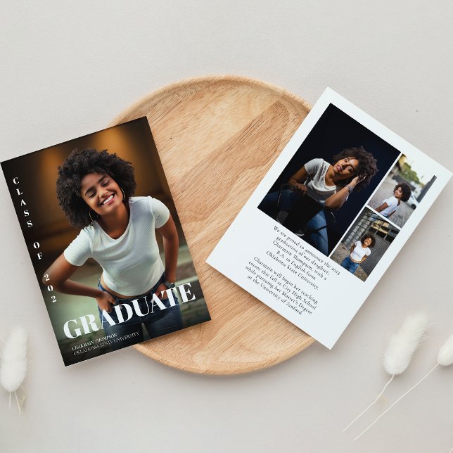 Modern fetstil, svart och vit Studenten Meddelande (Skapare uppladdad)