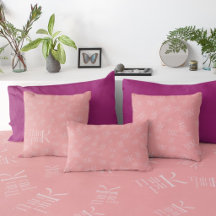 Modern fetstil tänka rosa typografimönster