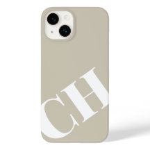 Modern, fetstil, vit monogram