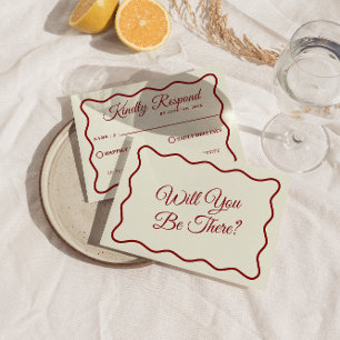 Modern, fetstilt färgad Funky - unik Bröllop OSA Kort