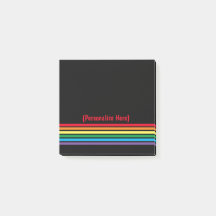 Modern fetstilt regnbåge på svart bakgrund