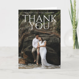 Modern fetstilt stor text är mappad tack kort