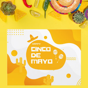 Modern Fiesta Icons Cinco de Mayo Vykort