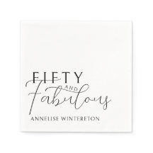 Modern Fifty and Fabulous 50th Birthday Party