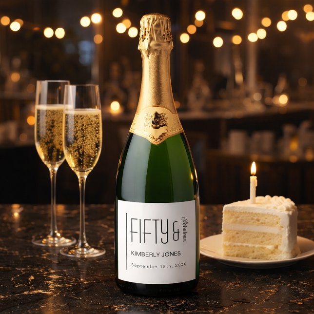 Modern Fifty and Fabulous Bold 50th Birthday Party (Skapare uppladdad)