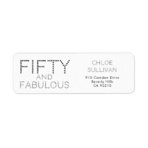 Modern Fifty and Fabulous Bold 50th Birthday Party