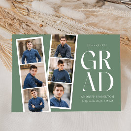 Modern filmremsa Sage Grönt 6 Photo Studenten Meddelande