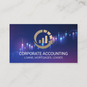 Modern Financial Pub Graph Logotyp Visitkort