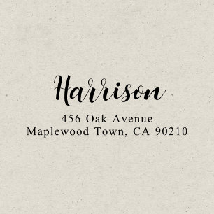 Modern Finare Script Calligraphy Simple Självfärgande Stämpel