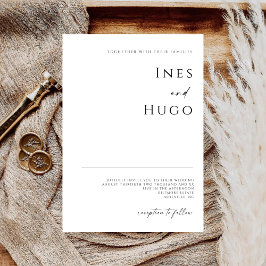 Modern Fine Line Signature Script Luxury Invite Spara Datumet