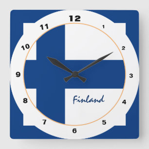 Modern Finland, Finlands trendig hem/design Fyrkantig Klocka