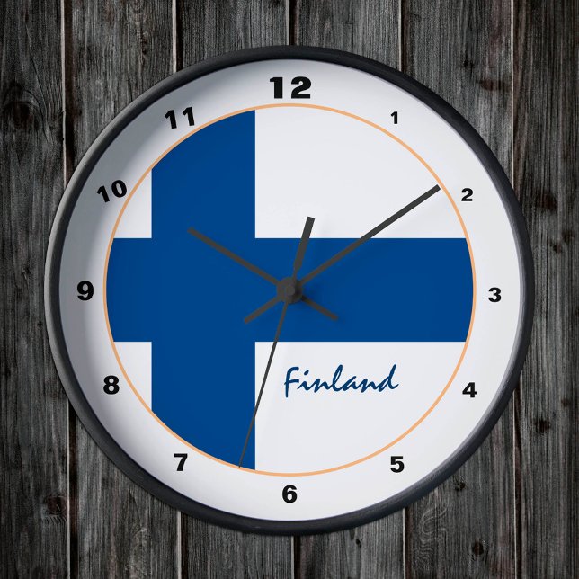 Modern Finland, Finlands trendig hem/design Rund Klocka (Skapare uppladdad)