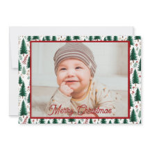 Modern Fir Forest Julgranar Mönster