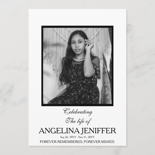 Modern Firande i livets fotominnesstund Program (Framsida)